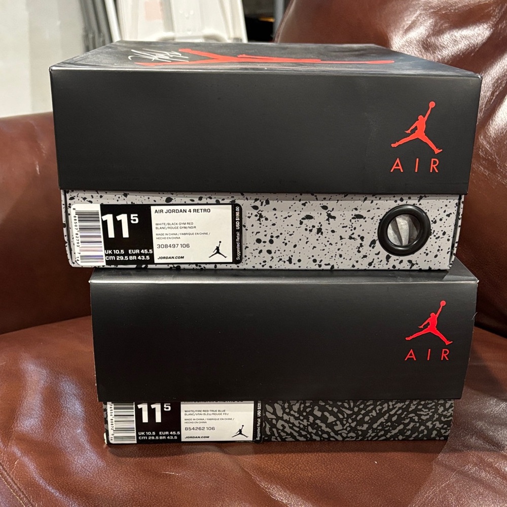 Air Jordan shoe boxes - no shoes